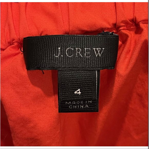 J. CREW Off Shoulder Red Long Sleeve Blouse - Picture 3 of 5